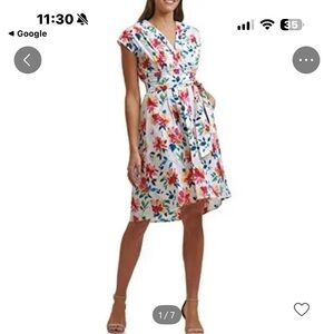Kensie Multicolor Floral Midi Dress